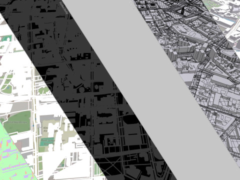 Cityscape Berlin Germany 3D 모델