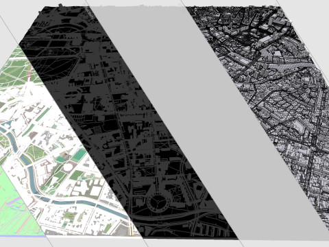 Cityscape Berlin Germany 3D 모델
