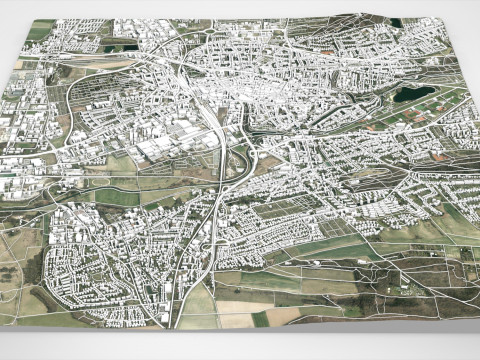 Cityscape Hildesheim Germany Model 3D