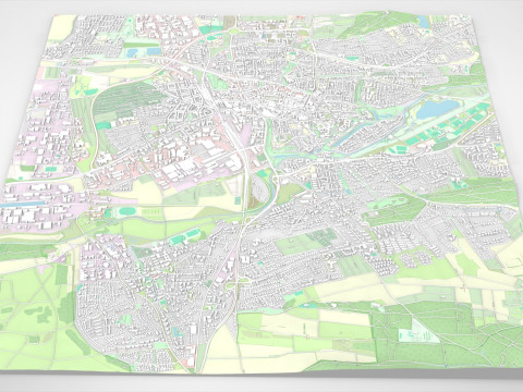 Cityscape Hildesheim Germany Model 3D