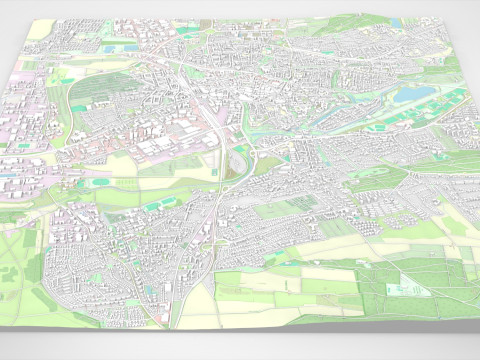 Cityscape Hildesheim Germany Model 3D
