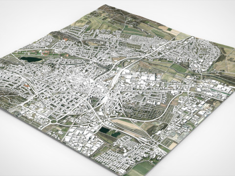 Cityscape Hildesheim Germany Model 3D