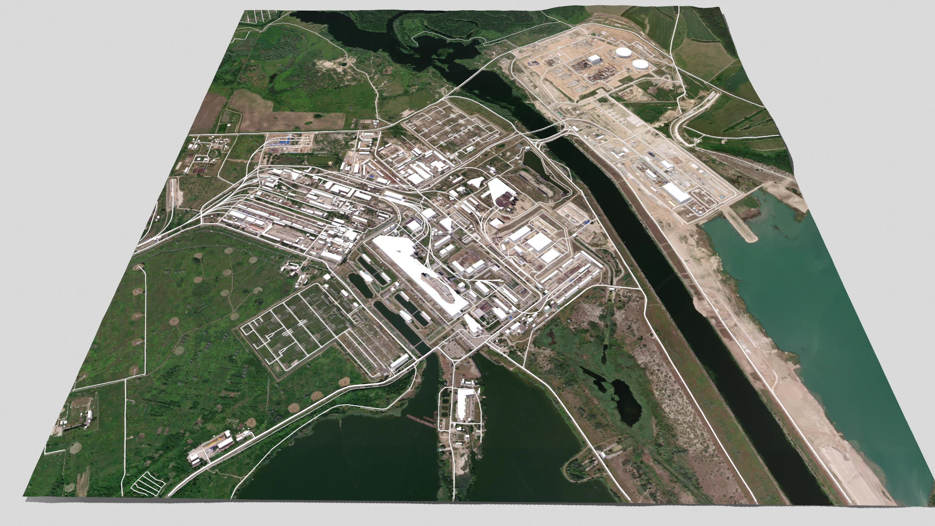 Kursk Nuclear Power Plant 3D Model .c4d .max .obj .3ds .fbx .stl .blend 