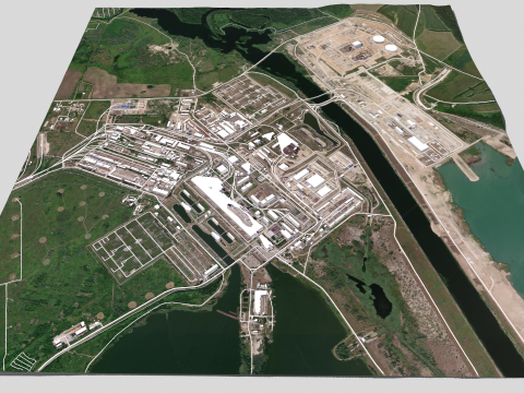 Kursk Nuclear Power Plant 3D Model