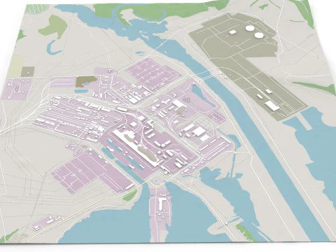 Kursk Nuclear Power Plant 3D Model