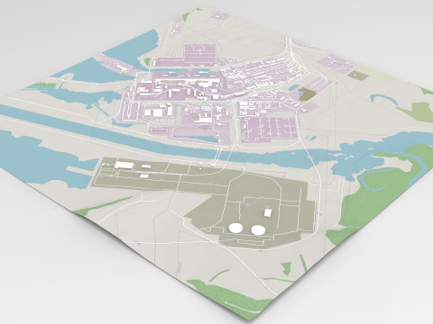 Kursk Nuclear Power Plant Model 3D