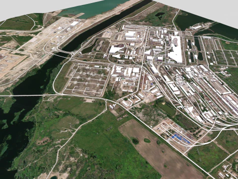 Kursk Nuclear Power Plant 3D Model