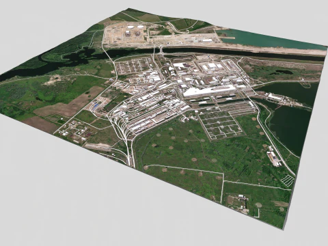 Kursk Nuclear Power Plant 3D Model