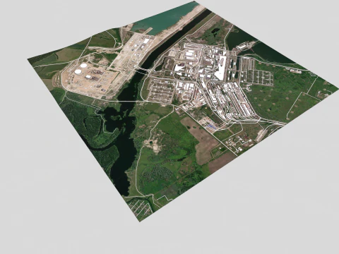 Kursk Nuclear Power Plant 3D Model