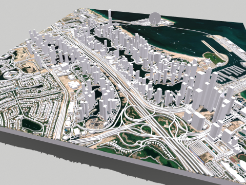 Dubai Marina United Arab Emirates Model 3D