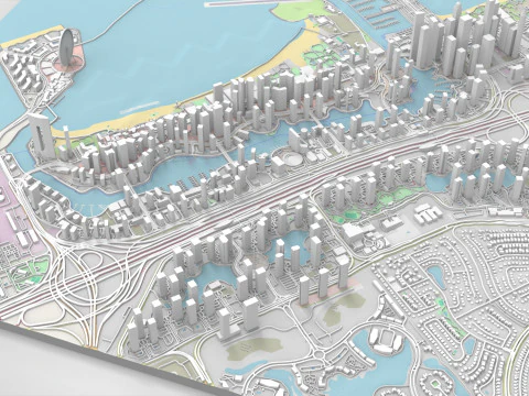Dubai Marina United Arab Emirates 3D Model