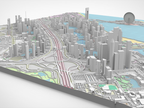 Dubai Marina United Arab Emirates Model 3D