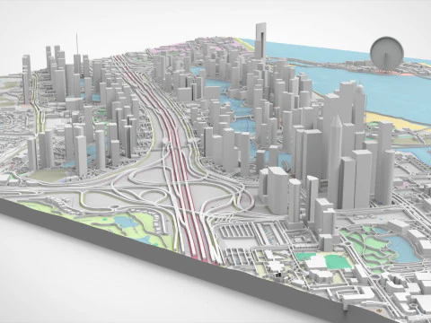 Dubai Marina United Arab Emirates 3D Model
