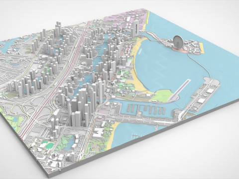 Dubai Marina United Arab Emirates Model 3D