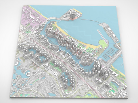 Dubai Marina United Arab Emirates Model 3D