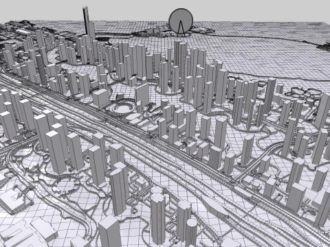 Dubai Marina United Arab Emirates 3D Model