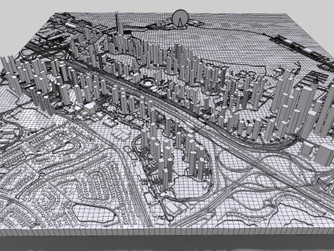 Dubai Marina United Arab Emirates 3D Model
