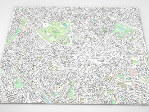 Cityscape Milan Italy Modelo 3D