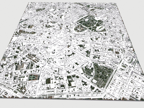 Cityscape Milan Italy Modelo 3D