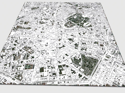 Cityscape Milan Italy 3D Model