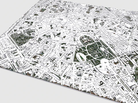 Cityscape Milan Italy 3D Model