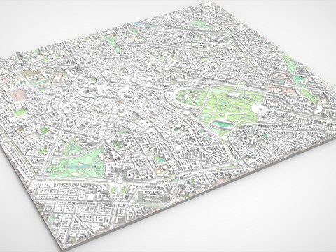 Cityscape Milan Italy Modelo 3D