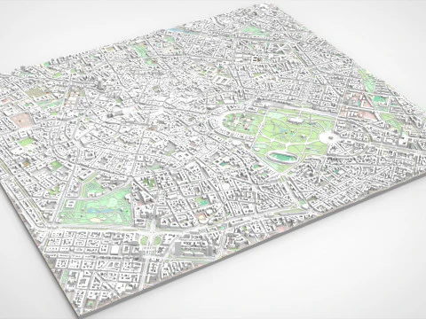 Cityscape Milan Italy 3D Model