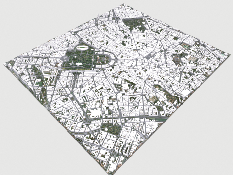 Cityscape Milan Italy Modelo 3D