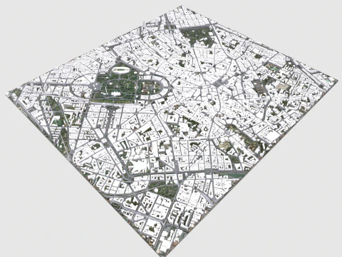 Cityscape Milan Italy 3D Model