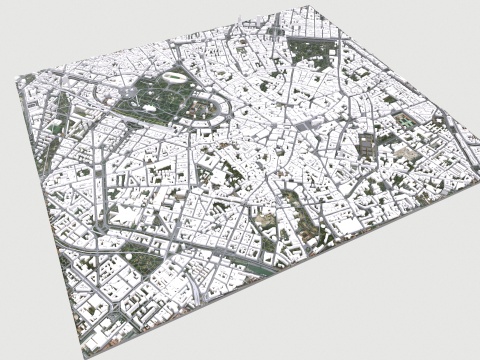 Cityscape Milan Italy Modelo 3D
