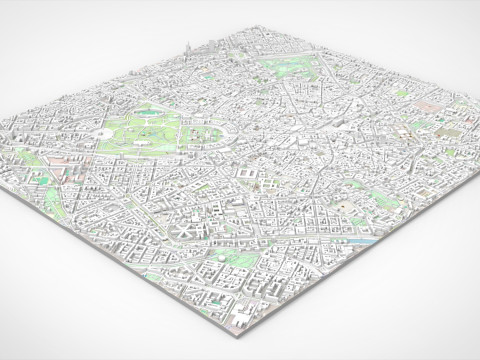Cityscape Milan Italy Modelo 3D