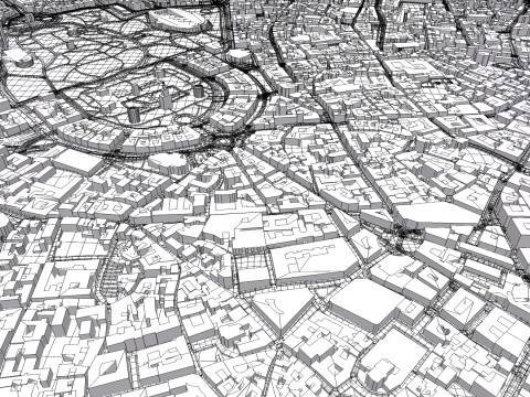Cityscape Milan Italy Modelo 3D