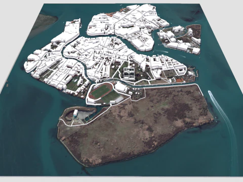 Het eiland Murano Veneti&euml; Itali&euml; 3D Model