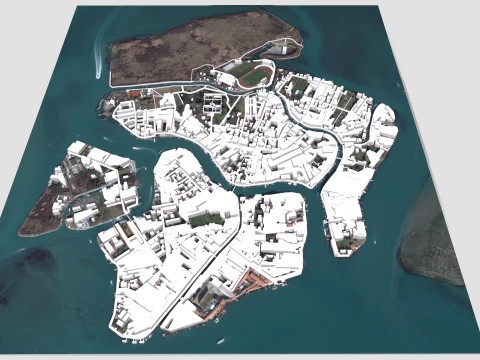 Het eiland Murano Veneti&euml; Itali&euml; 3D Model