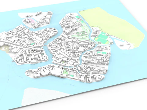 Het eiland Murano Veneti&euml; Itali&euml; 3D Model