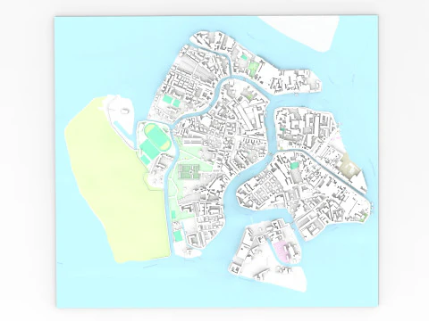 Het eiland Murano Veneti&euml; Itali&euml; 3D Model