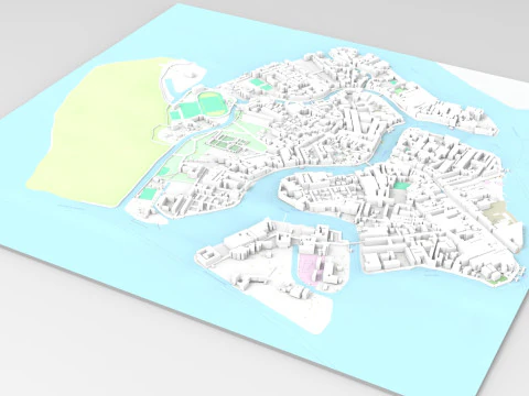 Het eiland Murano Veneti&euml; Itali&euml; 3D Model