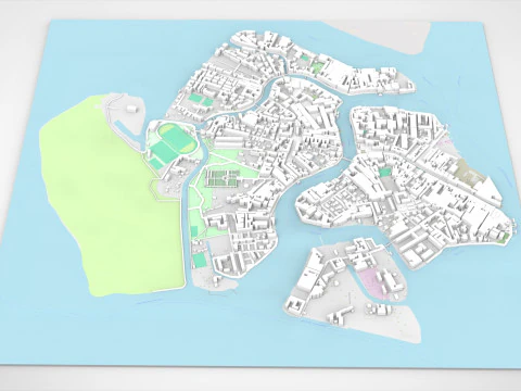 Het eiland Murano Veneti&euml; Itali&euml; 3D Model