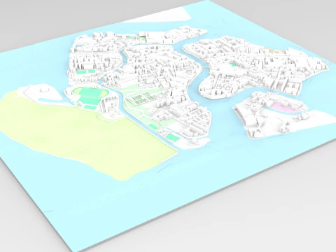 Het eiland Murano Veneti&euml; Itali&euml; 3D Model