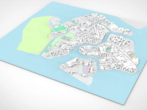 Het eiland Murano Veneti&euml; Itali&euml; 3D Model