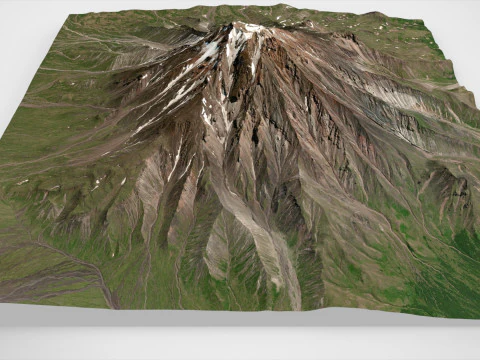 Volcano Bolshaya Udina 3D Model