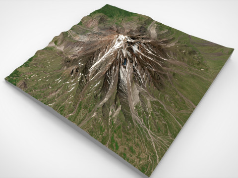 Volcano Bolshaya Udina Modèle 3D