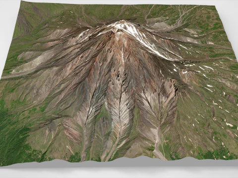 Volcano Bolshaya Udina 3D Model