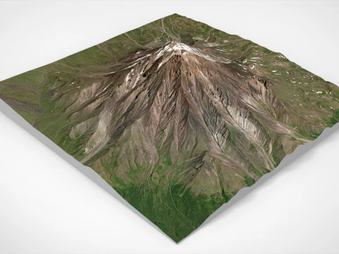 Volcano Bolshaya Udina 3D Model