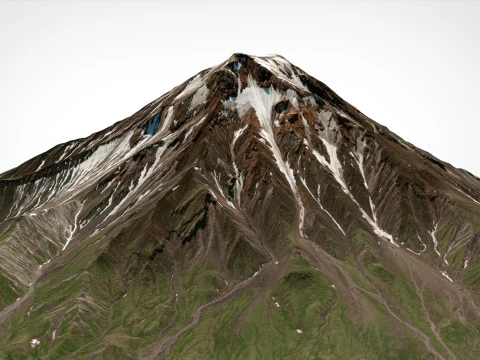 Volcano Bolshaya Udina 3D Model