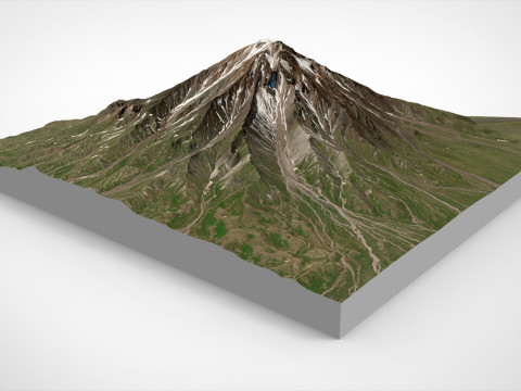 Volcano Bolshaya Udina Modèle 3D