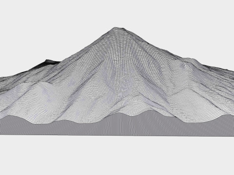 Volcano Bolshaya Udina Modèle 3D