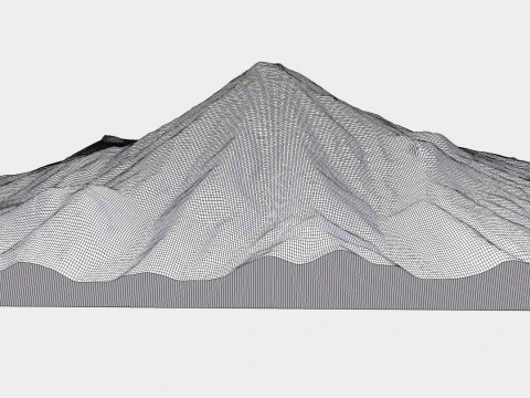 Volcano Bolshaya Udina 3D Model