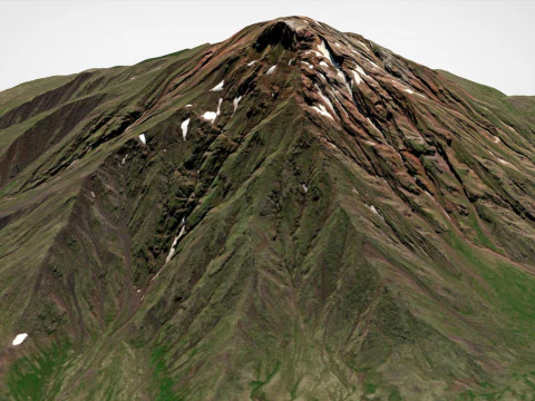 Stratovolcano Malaya Udina 3D Model