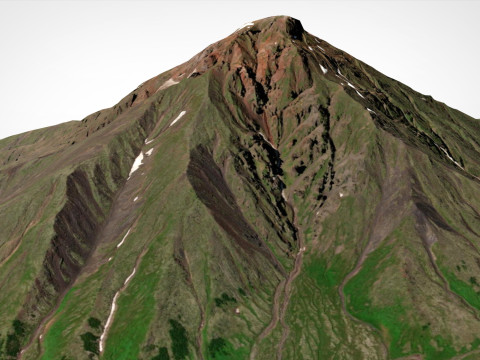 Stratovolcano Malaya Udina Modèle 3D